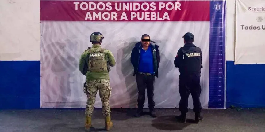 Cayó huachicolero con seis mil litros de gas robado en la autopista México-Puebla