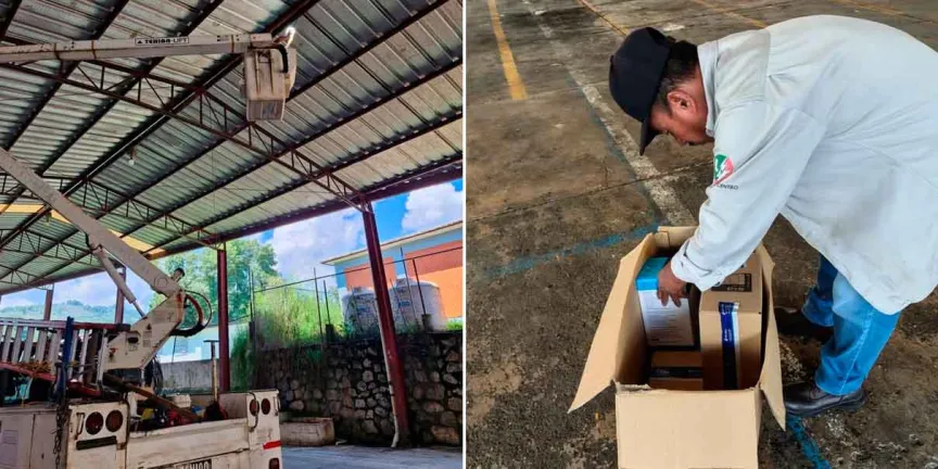 Naves del Mercado 5 de Mayo de Huauchinango con mejor iluminación 