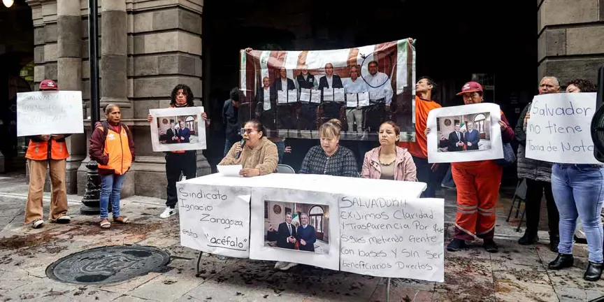 Acusan irregularidades en sindicato del Servicio de Limpia de Puebla y exigen revisión