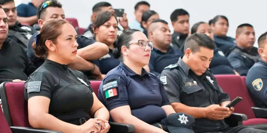 Policías de Huauchinango recibieron capacitación contra la trata de personas
