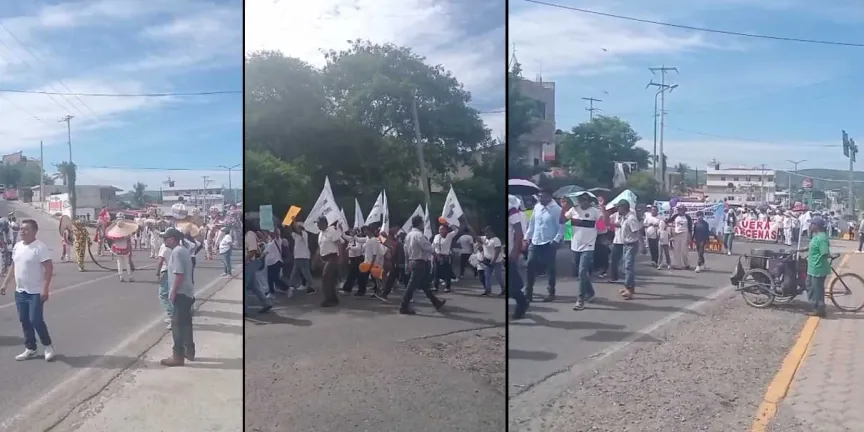 Acatlán de Osorio mostró con marcha el hartazgo contra su presidenta municipal 