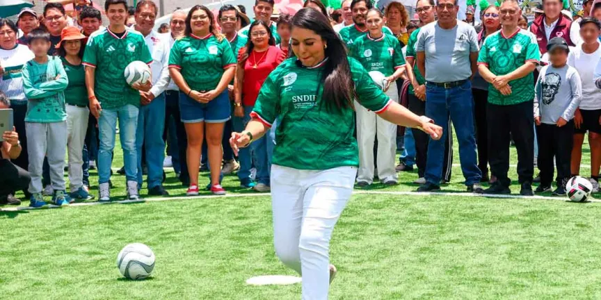 Tonantzin Fernández reafirma su compromiso con la niñez y la juventud al inaugurar el Mundialito Social 2026