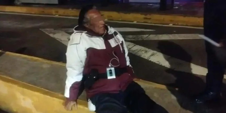 Brutal ataque en el RUTA Puebla deja lesionado a un guardia de la tercera edad