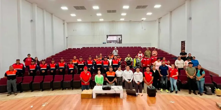 Capacita Cruz Roja a brigadistas y grupos de emergencia de Huauchinango