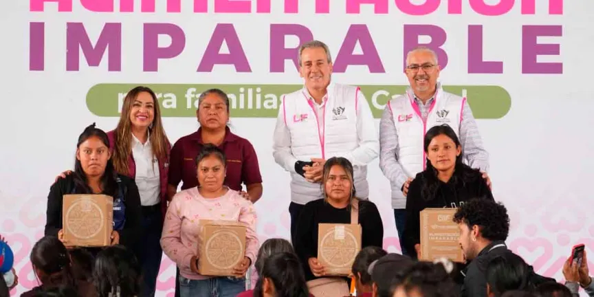 Entrega Pepe Chedraui 3 mil apoyos alimentarios en San Andrés Azumiatla