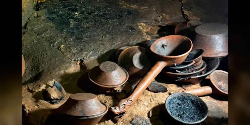 Hallan 179 piezas prehispánicas en una cueva de Chiapas: el INAH descubre un santuario zoque intacto por más de mil años
