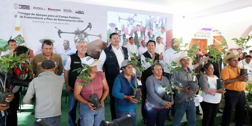 Microrregión de Cuautinchán recibe apoyos al campo, vivienda e infraestructura del Gobierno de Puebla