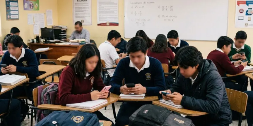 Expertos urgen prohibir celulares en primarias y regular su uso en secundarias