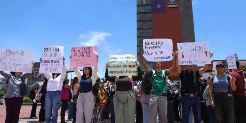 UNAM enfrenta primeros amparos por cancelar examen de admisión 2026