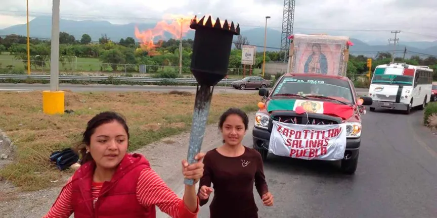 Puebla alista los relevos para la Antorcha Guadalupana México-NY