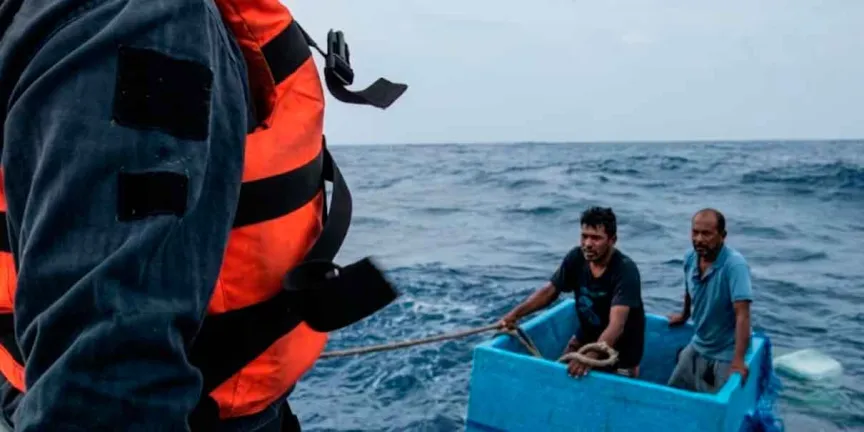 VIDEO. El costal que los salvó: pescadores resisten cinco días en altamar