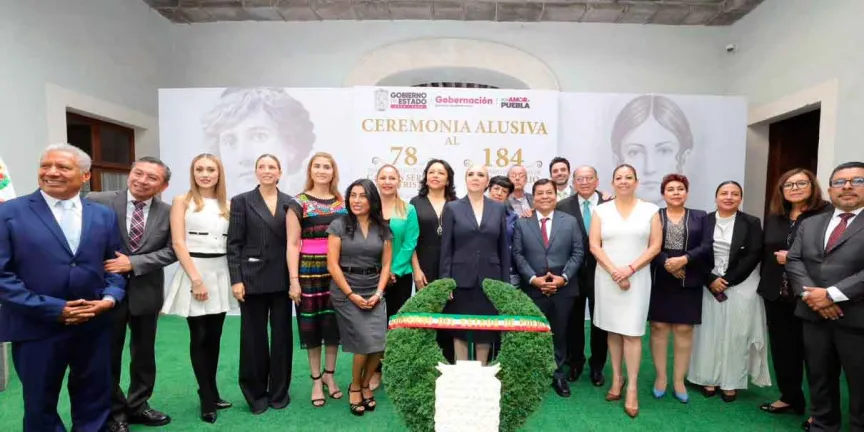 Gobierno del Estado conmemoró el 78 aniversario luctuoso de Carmen Serdán Alatriste