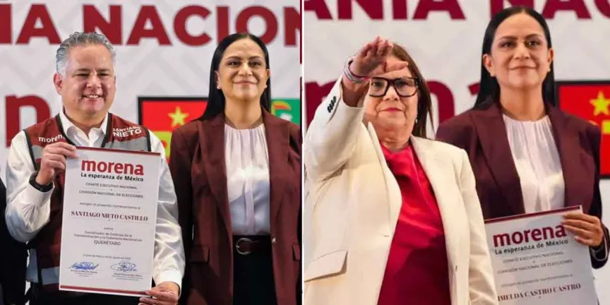 Imelda Castro y Santiago Nieto, las cartas de Morena para Sinaloa y Querétaro