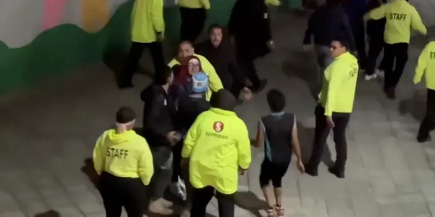 Violencia en el Estadio Hidalgo: seguridad golpea a aficionado del Puebla