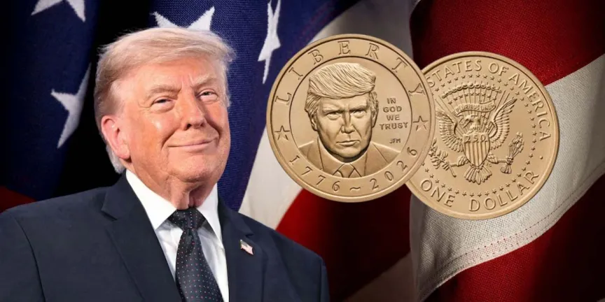 ¡Trump vale un dólar! El presidente ya tiene su cara en una moneda